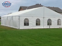 Tente de réception COSCO personnalisée 10x20 20x30, tente de mariage, tente de fête, structure en alliage d'aluminium, grande tente extérieure pour événements