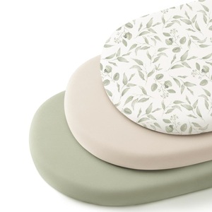 Juego de 3 Sábanas Ajustables para <span class=keywords><strong>Cuna</strong></span> de Bebé, de Muselina de Algodón Suave y Transpirable, Color Sólido, Universales para Recién Nacidos, para Todas las Estaciones - Product Image 3