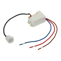 Mini interrupteur de plafond à détecteur de mouvement 110-240V/AC 800W, détecteur PIR encastré à 360 degrés, lumière ambiante réglable