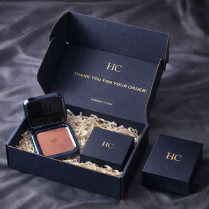 Boîte d'expédition renforcée pour cosmétiques Blush, boîte d'expédition en carton ondulé, boîte d'expédition en carton ondulé E Flute, emballage personnalisé imprimé - Product Image 2