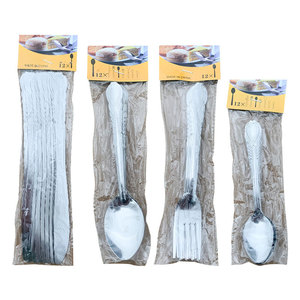 Commercio all'ingrosso Phoenix coda manico in acciaio inox <span class=keywords><strong>12</strong></span> pezzi pacchetto coltelli forchette cucchiai <span class=keywords><strong>posate</strong></span> <span class=keywords><strong>Set</strong></span> argento moderno <span class=keywords><strong>posate</strong></span> - Product Image 5