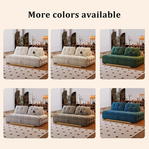Modern Convertible Home Office <strong>Sofa</strong> <strong>Bed</strong> Tufted Fabric Corner Extendable Living Room <strong>Folding</strong> <strong>Sofa</strong> Cum <strong>Bed</strong> - Product Image 4