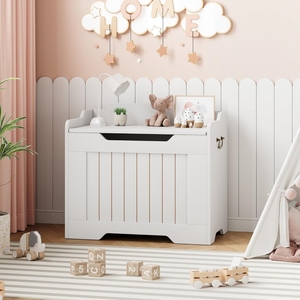 Banc <span class=keywords><strong>de</strong></span> rangement d'entrée personnalisé, coffre <span class=keywords><strong>de</strong></span> rangement, coffre à jouets, organisateur <span class=keywords><strong>de</strong></span> jouets en bois avec charnière <span class=keywords><strong>de</strong></span> sécurité pour salon, salle <span class=keywords><strong>de</strong></span> jeux - Product Image 5