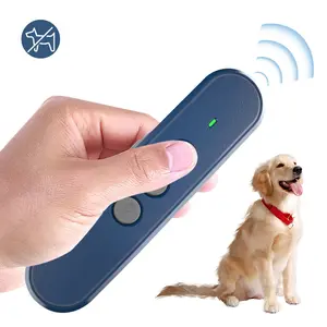 Repelente de perros Led portátil Dispositivo de tapón de control de ladridos Entrenador de perros ultrasónico de mano para exteriores