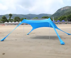 Grand pare-soleil portable anti-UV avec logo parapluie tente d'ombrage de plage abri solaire tentes de plage