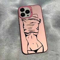 Sexy Girl Mobile Couverture Complète Antichoc Téléphone Portable Cas pour Hommes et Femmes Téléphone Cas pour Iphone 17 16 15 14 13 Pro Max 12 13 X