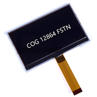 Module LCD COG 128x64 FSTN, écran à port série de 3,5 pouces avec fond noir et caractères blancs