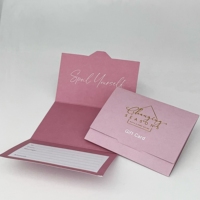 Pochette de carte de crédit personnalisée en feuille d'or pour Logo, porte-carte cadeau pour clé d'hôtel CR80