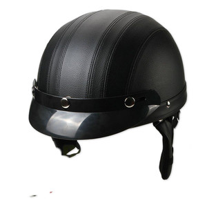 หมวกกันน็อคมอเตอร์ไซค์แบบครึ่งใบสไตล์เรโทร พร้อมแว่นตาป้องกัน รุ่น YH-HT-1009 ทำจากหนัง มอเตอร์ไซค์เรโทรแบบครึ่งหน้า YH-H - Product Image 5
