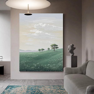 The Tree of Happiness Oil Painting Rectangle Hand Painted Abstract <b>Art</b> Wall Decor For Living Room Sofa Background - Product Image 1