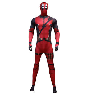 Traje de Cosplay para Hombre, Rojo, Spandex/Nylon, Traje de Cuerpo Entero, Impresión por Sublimación, Ropa para Halloween y Actuaciones - Product Image 1