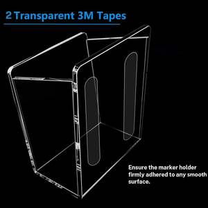 حامل علامات مثبت على الحائط ، مع أشرطة شفافة 2 من من من من من نوع 3 م - Product Image 3