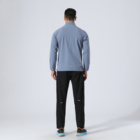 Veste de sport Gym Fitness pour hommes Manteaux avec logo personnalisé Veste coupe-vent de sport pour hommes