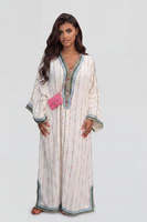Gandoura personnalisée de qualité supérieure, robe modeste brodée, vêtements ethniques de style marocain, abaya élégante pour femmes musulmanes