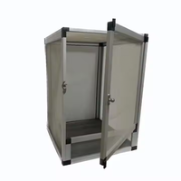 LuckyHerp Cage en métal de fer de chenil en acier de Style classique avec écran en aluminium PVC plastique pour petits animaux de compagnie Reptiles boîte d'emballage