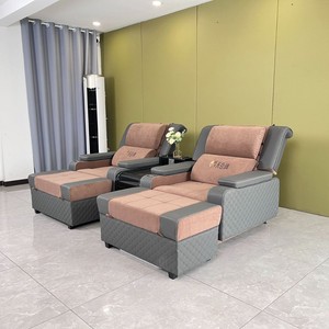 Fauteuil de pédicure électrique Longyu avec massage chauffant pour adultes et personnes âgées, design minimaliste luxueux gris - Product Image 2