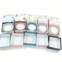 Bougie parfumée en cire de soja personnalisée, dans un bocal en verre givré, coffret cadeau de bougies d'aromathérapie, possibilité de personnaliser la fragrance, la couleur, le logo et l'emballage.