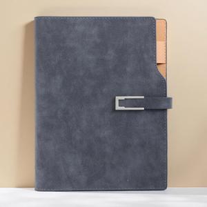 Stationery A5 Custom New Design Pu Leather <b>Planner</b> Hardcover Multi-Binding Logo Printing Promotional Magnetic Buckle 80 Sheets - Product Image 4