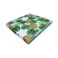 Serviettes en papier à motif de feuilles de palmier tropicales pour fêtes sur le thème du Tiki tropical, fournitures de fête, décoration, vaisselle jetable