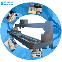 3d Colonne Pilier Rotatif Gravure Coupe double tête pierre 4 axes cnc router avec scie