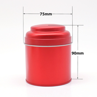 Boîte en métal ronde personnalisée pour bougies, thé, sucre ou café, avec double couvercle hermétique, emballage métallique vide sur mesure