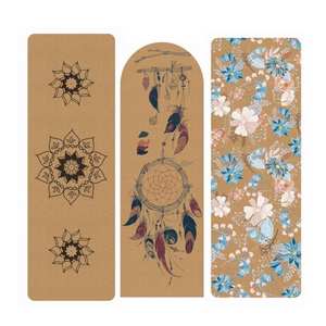 Tapis de yoga en liège imprimé couleur essentiel pour le fitness, antidérapant, résistant à la transpiration, écologique <span class=keywords><strong>et</strong></span> <span class=keywords><strong>sain</strong></span>, conforme aux normes pour bébés - Product Image 6