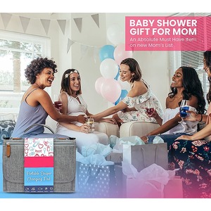 Có Thể Điều Chỉnh Dây Đeo Xách Tay Đóng Mở Tã Thay Đổi Pad Lớn Có Thể Gập Lại Tã Changer Với Túi Du Lịch Cho Bé Tã Thay Đổi - Product Image 6