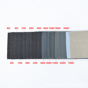Feuilles de ponçage 90x230mm, grain 60 à 10000, utilisation humide ou sèche, pour ponceuse manuelle, outils abrasifs - Product Image 3