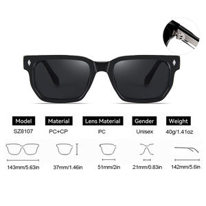 نظارات شمسية مصممة خصيصًا للنساء مع حماية من الأشعة فوق البنفسجية، نظارات شمسية CP <span class=keywords><strong>2026</strong></span> للرجال، نظارات شمسية مربعة متدرجة اللون - Product Image 5