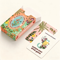 Jeu de cartes personnalisé et coffret |   Cartes à Jouer en Papier Durables pour Enfants - Jouet Éducatif - Idéal pour les Voyages