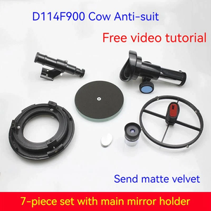 D114F500 <span class=keywords><strong>telescopio</strong></span> de reflectancia newtoniana <span class=keywords><strong>Kit</strong></span> de bricolaje enfocador de espejo secundario primario buscador de asiento de enfoque alcance 10X conjunto de ocular - Product Image 3