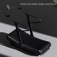 Tapis de marche mécanique commercial K145 non motorisé, pliable, avec surveillance manuelle du rythme cardiaque, cadre métallique et affichage numérique