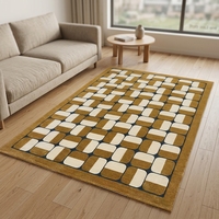 High Quality Handmade Acrylic Carpet Living Room Large Brown Wholesale Price Area Rugs and Mats