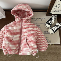 Veste de marque d'hiver pour garçons, manteau en duvet à capuche pour enfants, pull pour filles, vêtements chauds pour bébés, vêtements d'extérieur en coton, hauts en molleton à la mode