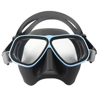 Nouveau design plongée sous-marine Anti-buée plongée classique Silicone cadre en aluminium plongée sous-marine masque de plongée en alliage gratuit