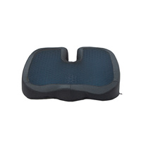 Coussin de siège de chaise de bureau en gel rafraîchissant anti-pression en nid d'abeille OEM, mousse à mémoire de forme orthopédique antibactérienne pour longues sessions assises