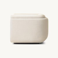 Fauteuil d'appoint moderne en velours avec structure en bois massif, durable et confortable, idéal pour la chambre d'enfant, le salon ou la chambre à coucher