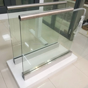 Bán Buôn Khách Sạn Hiện đại Nhôm U Kênh Kính Không Khung Lục Bình Lan Can Bước Cho Ngoài Trời Cầu Thang DIY - Product Image 6