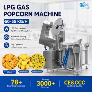 Línea de Producción Industrial de <span class=keywords><strong>Palomitas</strong></span> de Maíz, Máquina Automática para Hacer <span class=keywords><strong>Palomitas</strong></span> de Maíz Caramelizadas <span class=keywords><strong>y</strong></span> Saladas <span class=keywords><strong>con</strong></span> Sistema de Enfriamiento <span class=keywords><strong>y</strong></span> Recubrimiento de Azúcar - Product Image 2