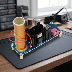 Mini Kit 15W Haut-parleur à plasma à bobine musicale Tesla, module de transmission sans fil DC 15-24V - Product Image 3