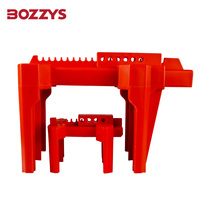 Verrou de sécurité à clé réglable BOZZYS pour robinet à bille, pour tuyaux de 50 à 200 mm, utilisation dans l'industrie chimique