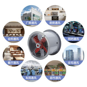 Ventilador Axial de Flujo de Aire de Acero al Carbono T35-11 de Bajo Ruido, Resistente a Altas Temperaturas, para Plantas Industriales y Sótanos, en Existencia - Product Image 3