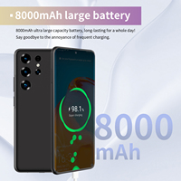 Teléfono Inteligente S26 Ultra 22GB+2TB 5G Personalizado en China, Deca Core, Cámara de 7.3 Pulgadas HD OLED 144Hz, 100W, Desbloqueado, Doble SIM, Android