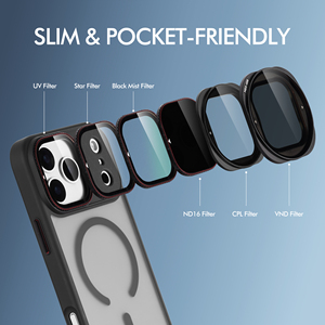 iPhone 17 18 <span class=keywords><strong>Pro</strong></span> Max Siyah <span class=keywords><strong>Mist</strong></span> CPL ND Filtre Manyetik Kamera Lens Filtresi Mobil Fotoğrafçılık Aksesuarları OEM Fabrikası - Product Image 3
