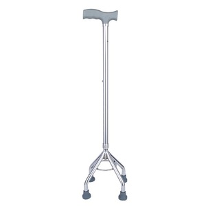 Barre de marche télescopique à quatre jambes, en alliage d'aluminium, pour canne antidérapante, multifonctionnelle réglable pour personnes âgées - Product Image 1