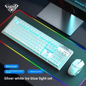 ALA T610 có thể sạc lại RGB Backlit không dây chơi Game bàn phím và chuột thiết lập 1600 DPI cho máy tính xách tay Máy tính để bàn sử dụng nhà - Product Image 1