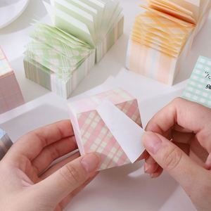 Stationery <b>Notepad</b> Kawaii School Supplies Memo Pad 50*50mm With Grid Colorful Stationary for Students - Product Image 5