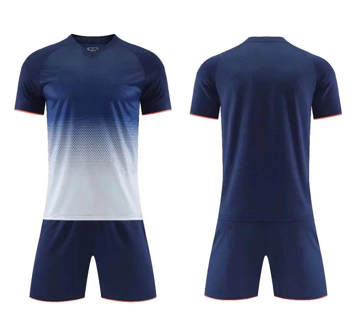 Uniforme de futebol personalizado por atacado para jovens, camisa de futebol em branco de secagem rápida para equipe de futebol