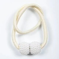 Clip de rideau magnétique perlé porte-rideau attache boucle arrière Clips suspendus boucle boule cravate arrière rideau décor accessoires
