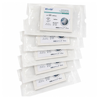 RTMED Suture chirurgicale non résorbable en soie avec PTFE Pledget pour chirurgie cardiovasculaire, certifiée CE, modèle 2-6/0, vente chaude